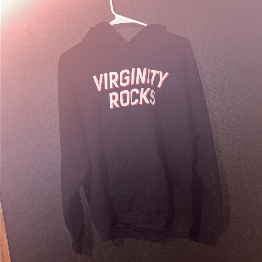 Black 'Virginity Rocks' Hoodie